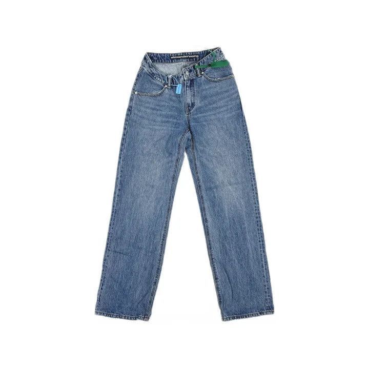 Alexander Wang Alexander Wang Asymmetric Flare Denim Pants for Women - Size 26" / US 2 / IT 38 - 2 Thumbnail