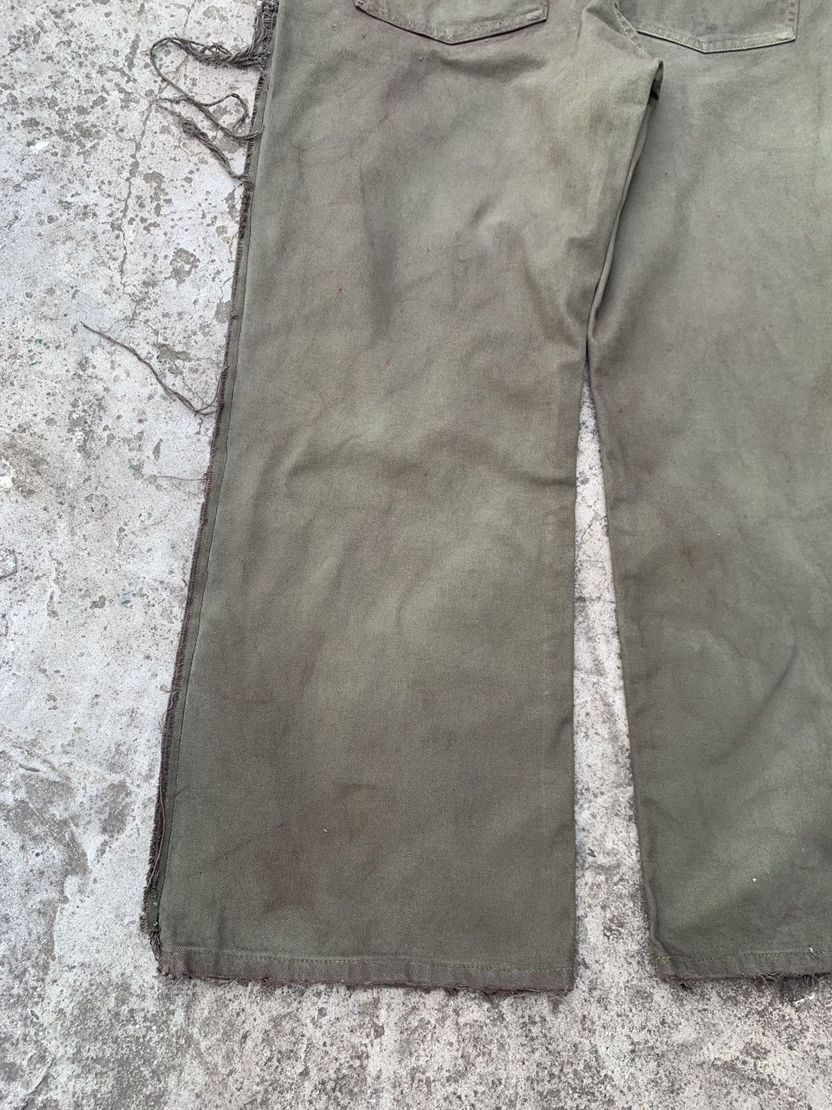 Japanese Brand Custom Wide Dirty Overdyed Distressed Jeans Size US 36 / EU 52 - 13 Thumbnail