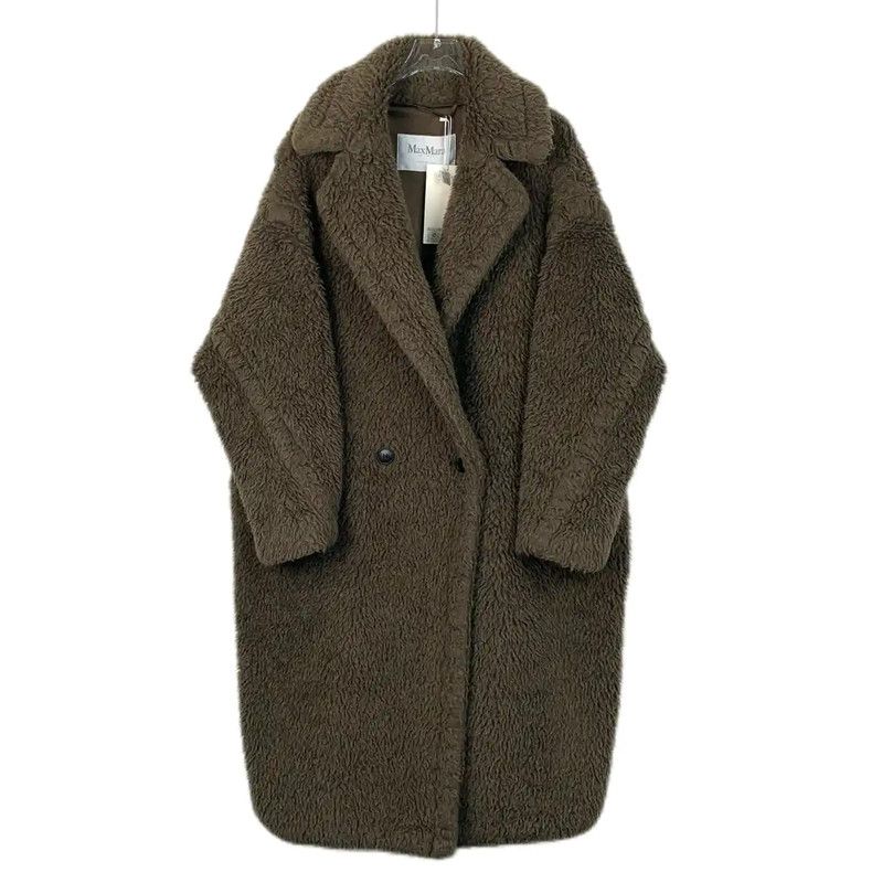 Max Mara MaxMara Olive Green Alpaca Wool Coat 0089 Size M / US 6-8 / IT 42-44 - 1 Thumbnail