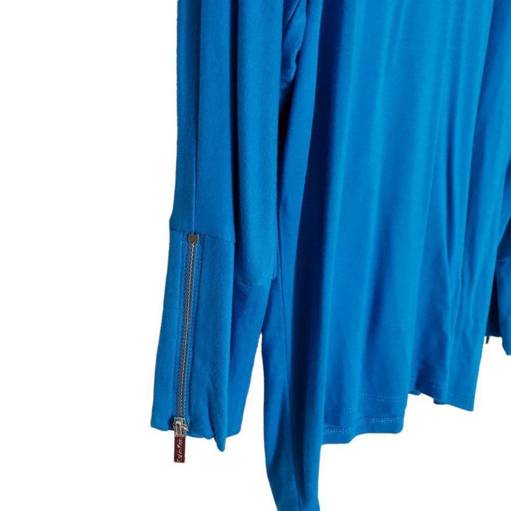 Calvin Klein CT215 NWT Ladies Calvin Klein Turquoise Long Sleeve Blouse M Size M / US 6-8 / IT 42-44 - 5 Thumbnail