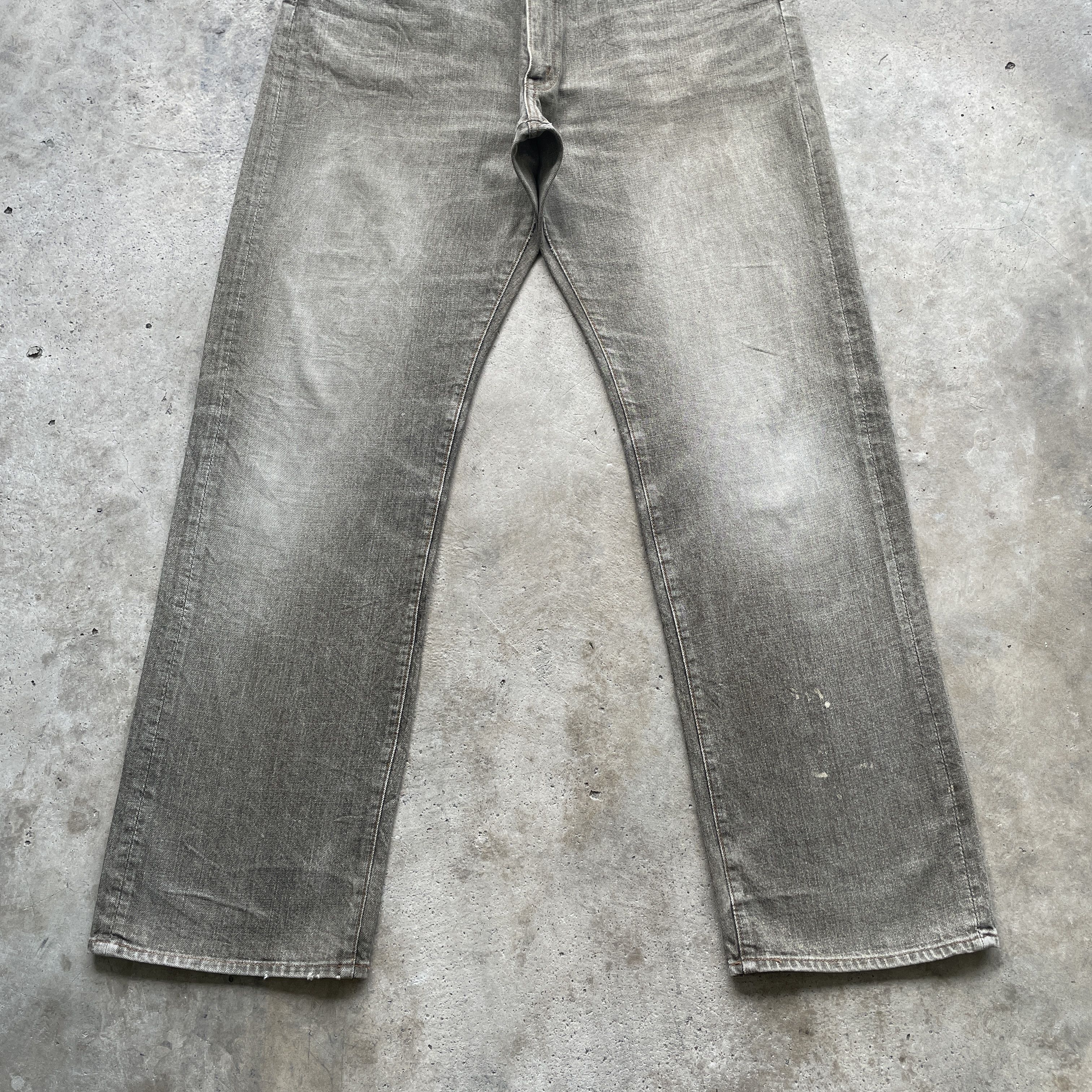 Japanese Brand Japan Vintage Jeans Baggy Greyish Browns Faded Denim Pants Size US 34 / EU 50 - 4 Thumbnail