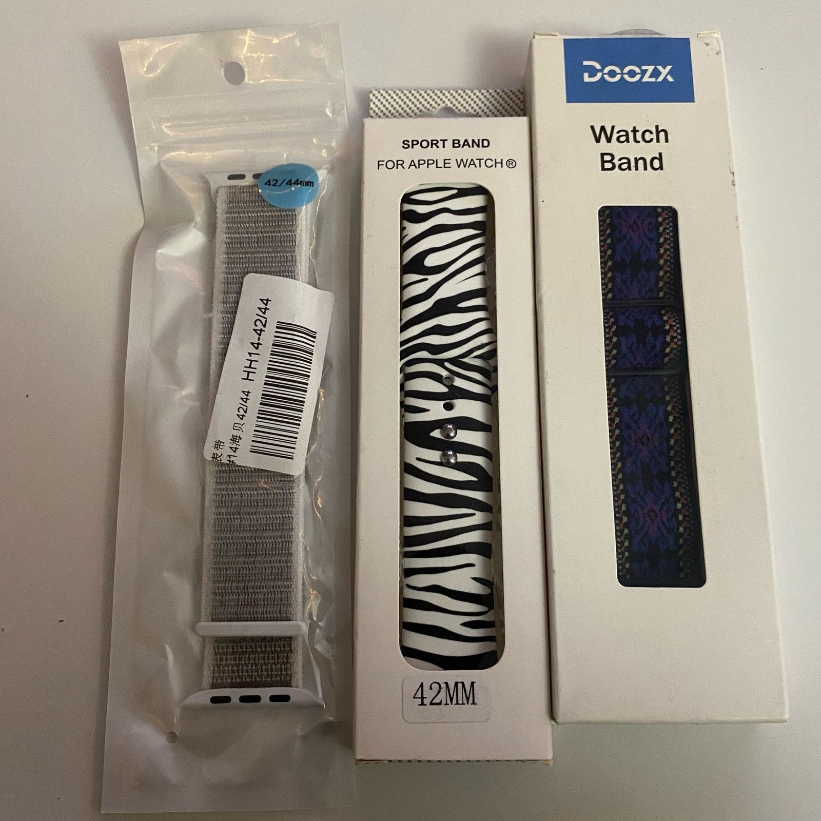 Other Bundle of 3 Apple Watch Bands cloth silicone nylon lot 160 Size ONE SIZE - 4 Thumbnail