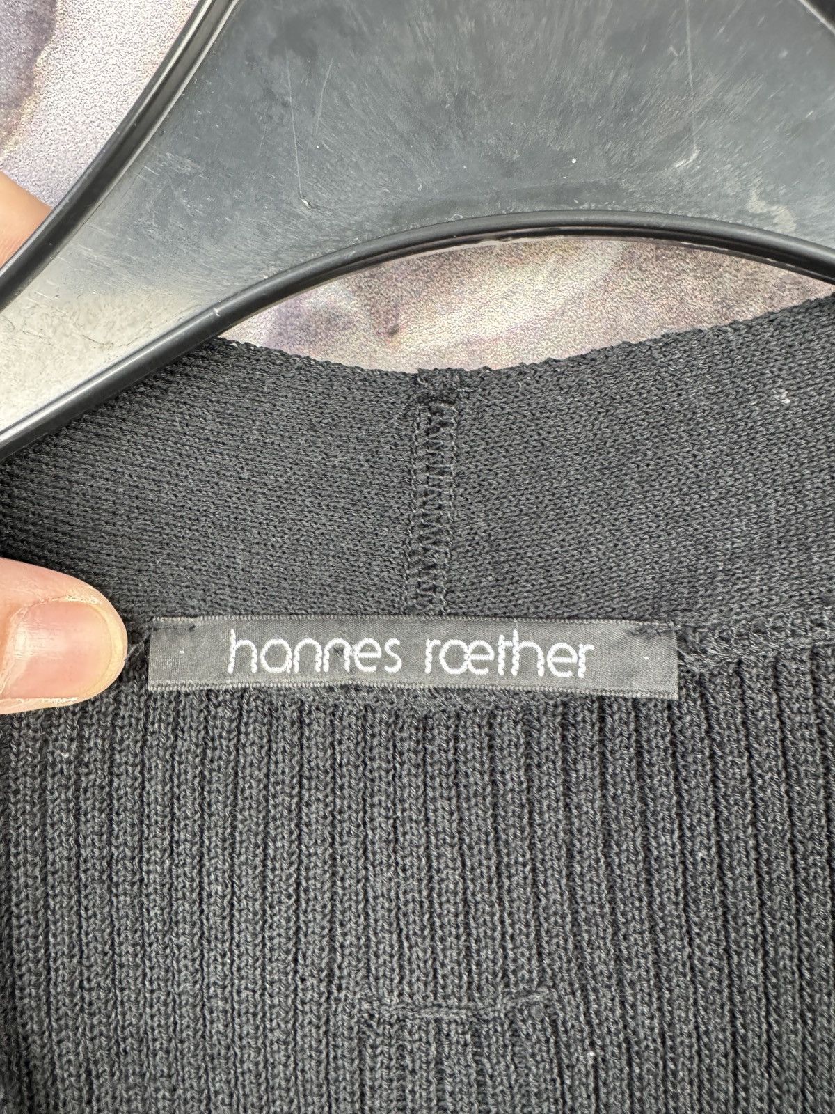 hannes roether Hannes Roether Black Sleeveless Cardigan Vest Men’s Size US XXL / EU 58 / 5 - 7 Thumbnail