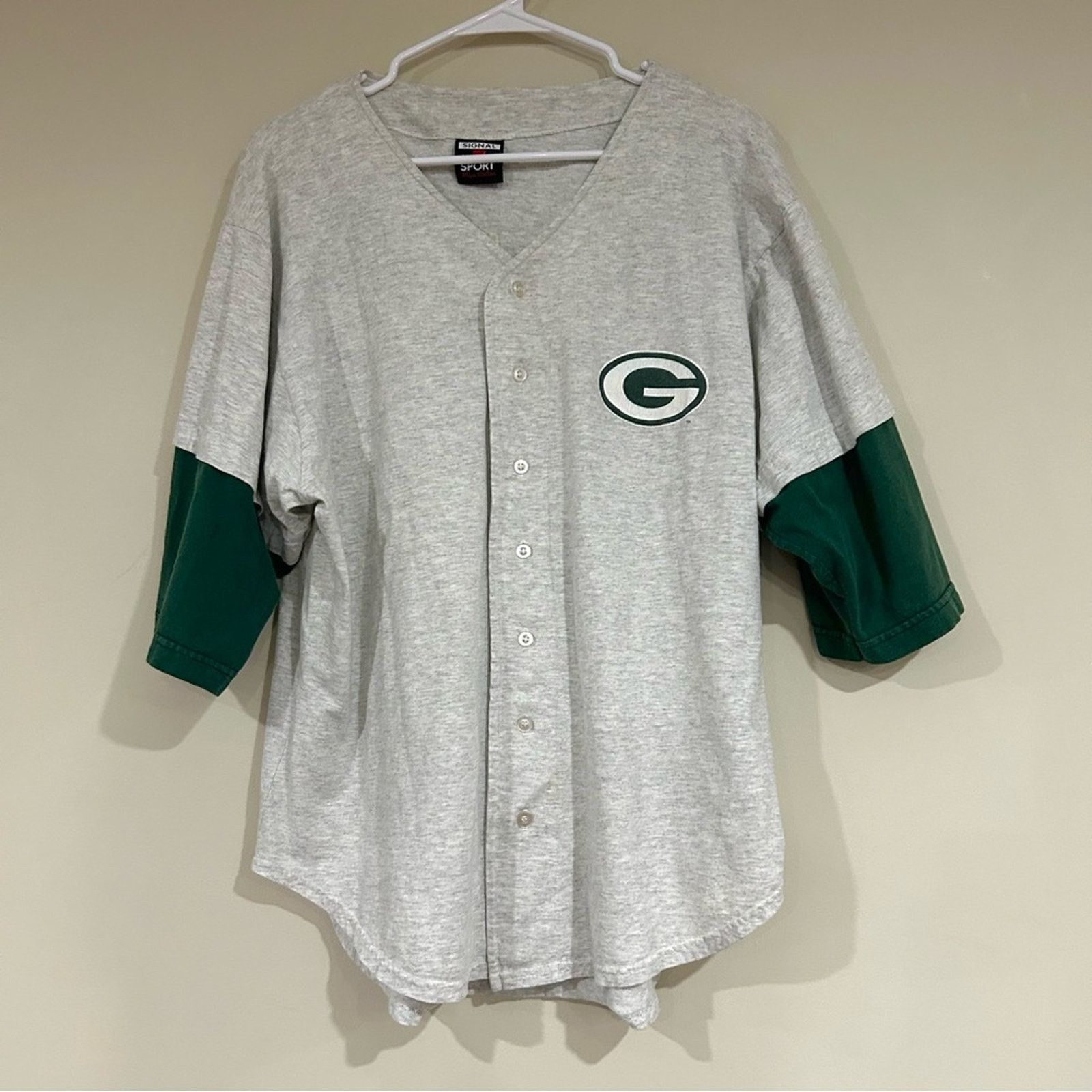 Signal Sport Vintage 1996 Green Bay Packers Jersey Style Shirt Size US L / EU 52-54 / 3 - 1 Thumbnail