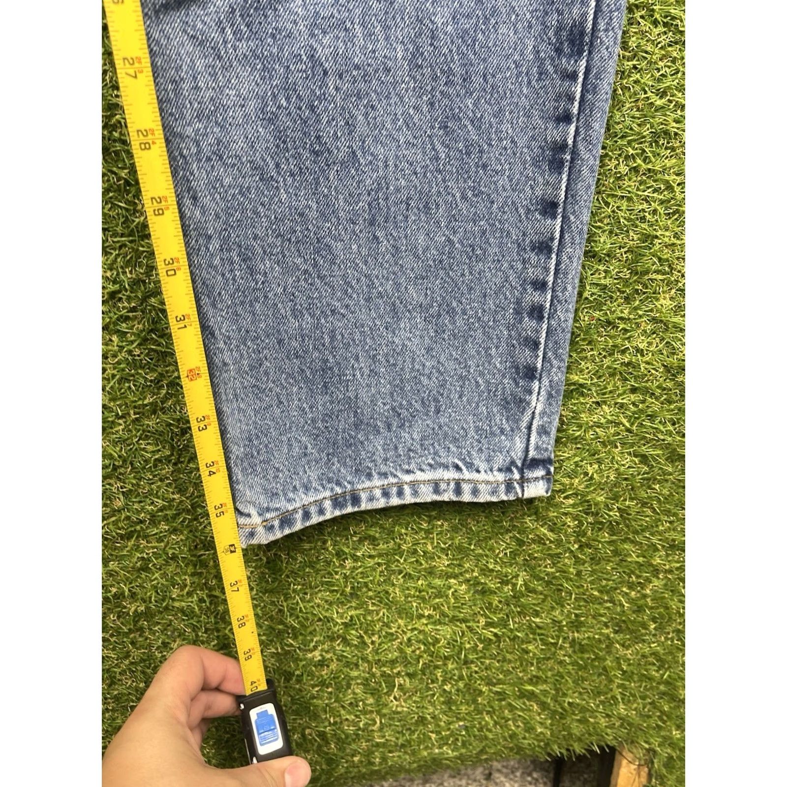 Gap Gap Jeans 90s Loose Fit Mens Regular 33x36 Blue Medium Wash Baggy 1969 90s Theme Mens Jeans Size US 33 - 6 Thumbnail