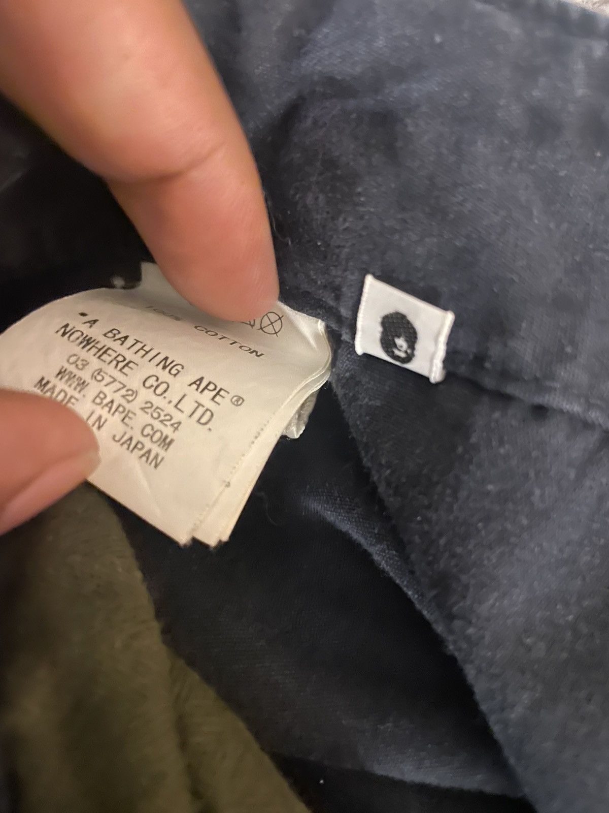 Bape Navy Blue Bape Cargo Pants with Yellow Zippers Size US 34 / EU 50 - 6 Thumbnail