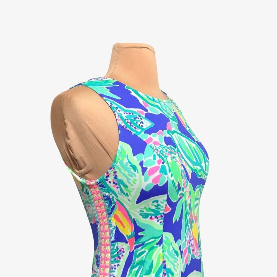 Lilly Pulitzer Lilly Pulitzer Mila Shift Dress XXS Stretch Multi Neon Tropi Size XXS / US 00 / IT 34 - 5 Thumbnail