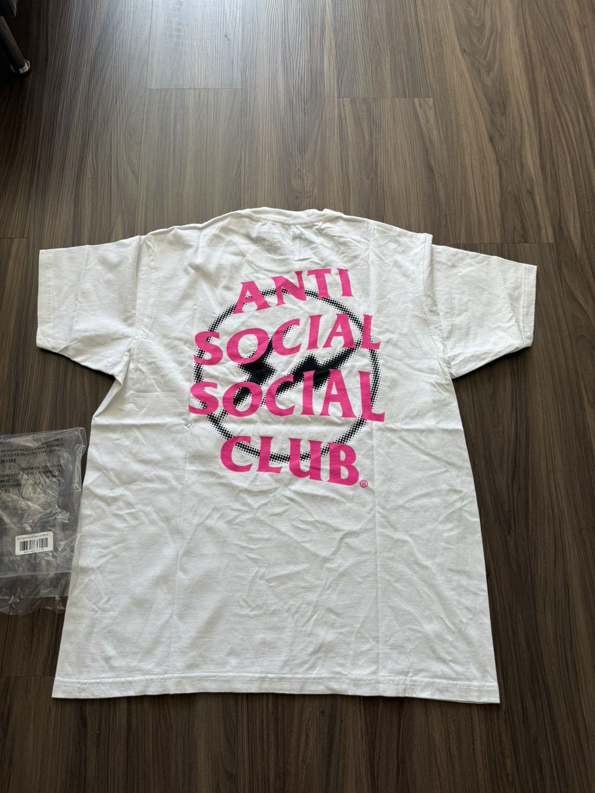 Anti Social Social Club × Fragment Design Anti Social Social Club x Fragment White Pink Logo Tee L Size US L / EU 52-54 / 3 - 5 Thumbnail