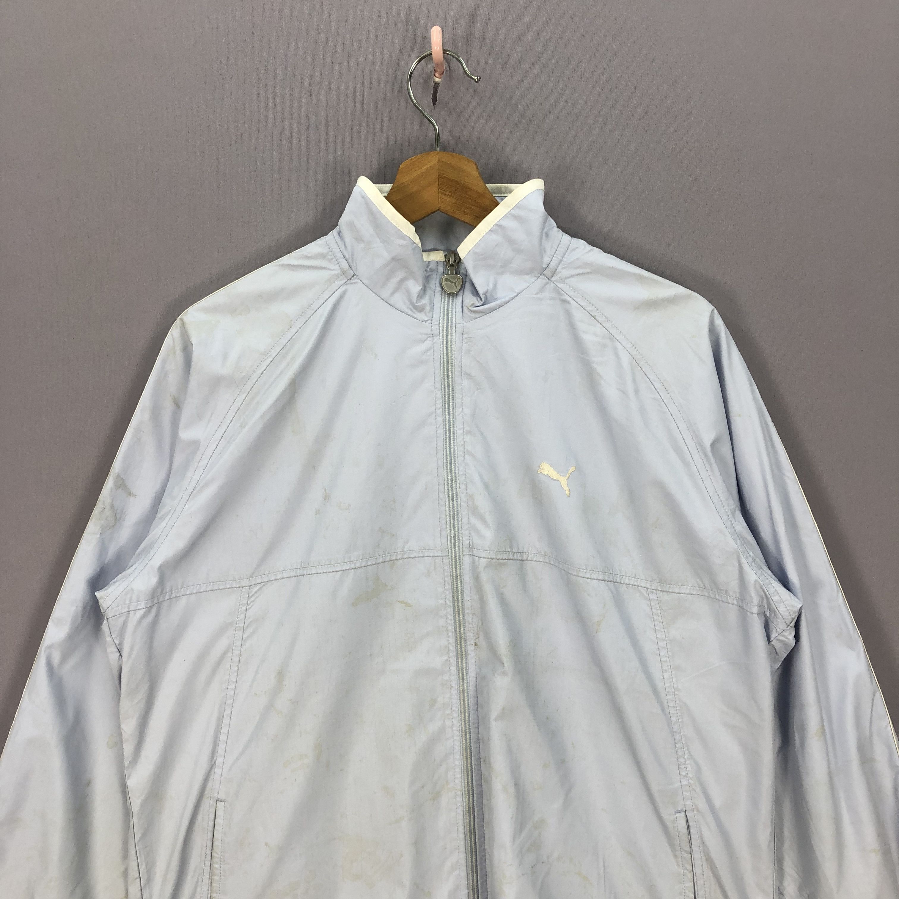 Puma × Vintage Vintage Puma Windbreaker Zipper Jacket Size US L / EU 52-54 / 3 - 3 Thumbnail