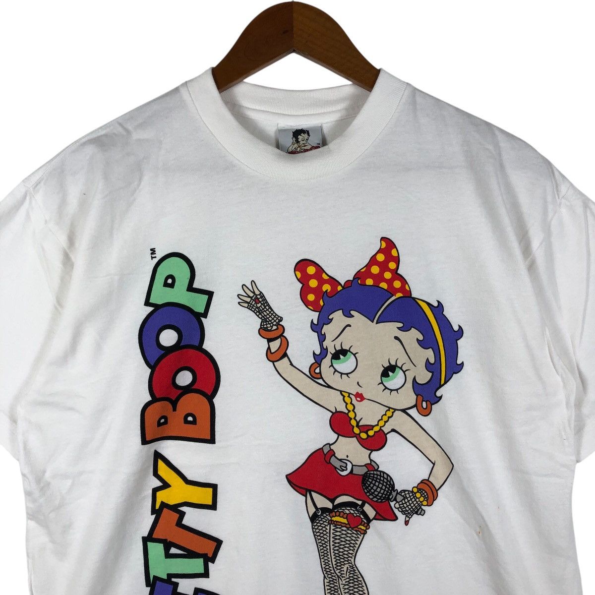 Vintage BETTY BOOP Vintage Mirror Print T-Shirt Size US M / EU 48-50 / 2 - 2 Thumbnail