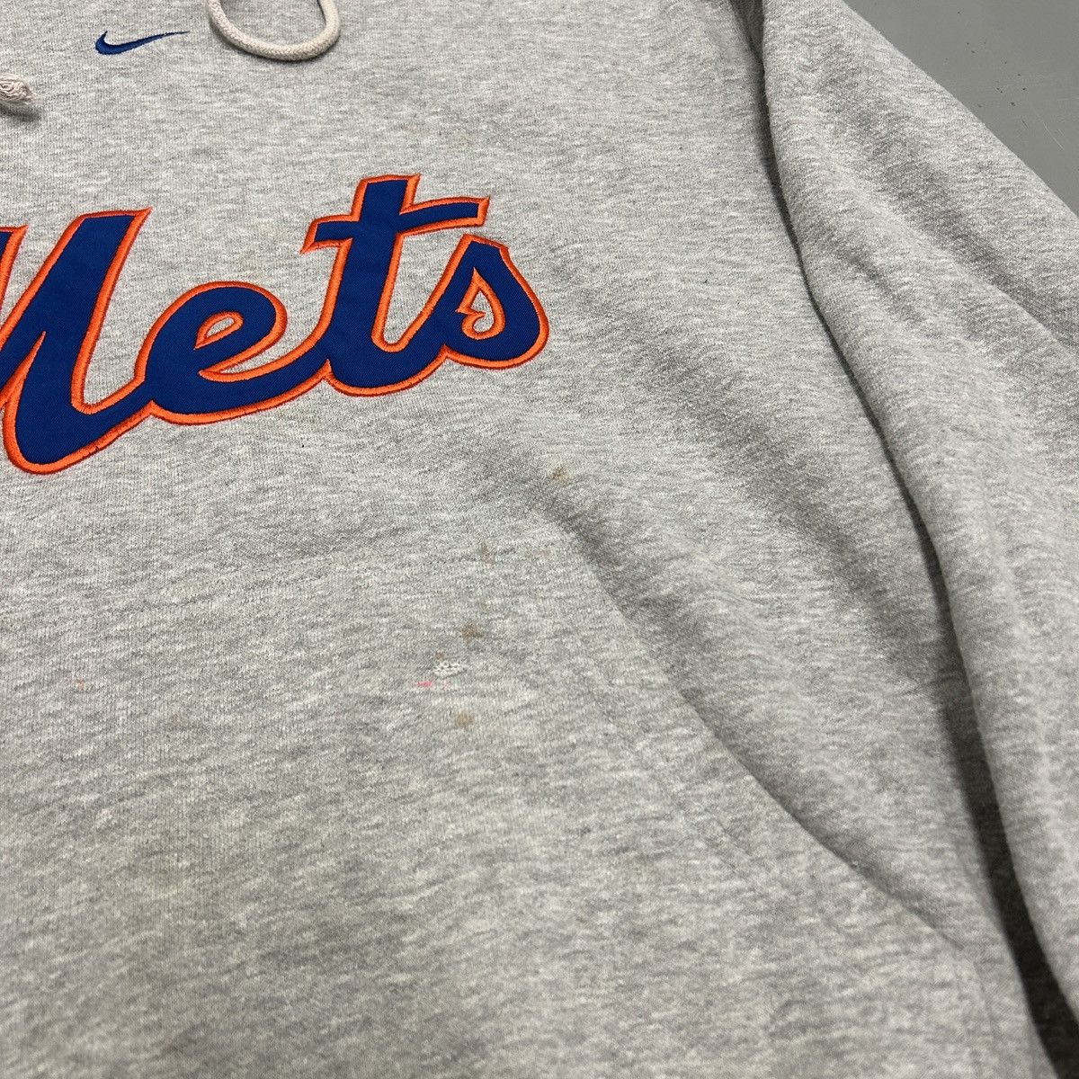 VINTAGE popular 90'S NIKE NY METS CENTER SWOOSH HOODIE