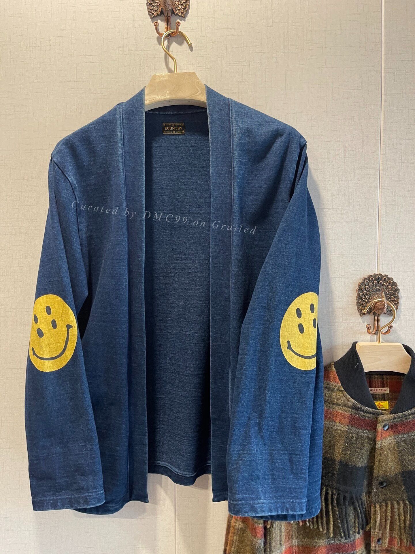 Kapital Kapital Indigo Dyed Smiley Robe Size US L / EU 52-54 / 3 - 1 Thumbnail