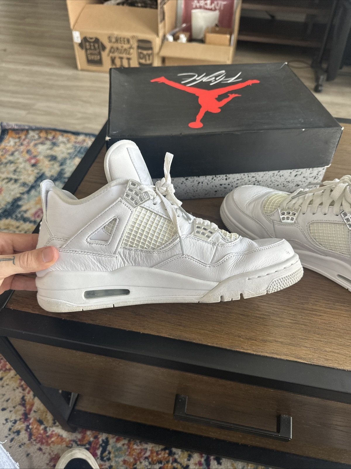 Jordan Brand Jordan Retro 4 Pure Money Size US 9 / EU 42 - 6 Thumbnail
