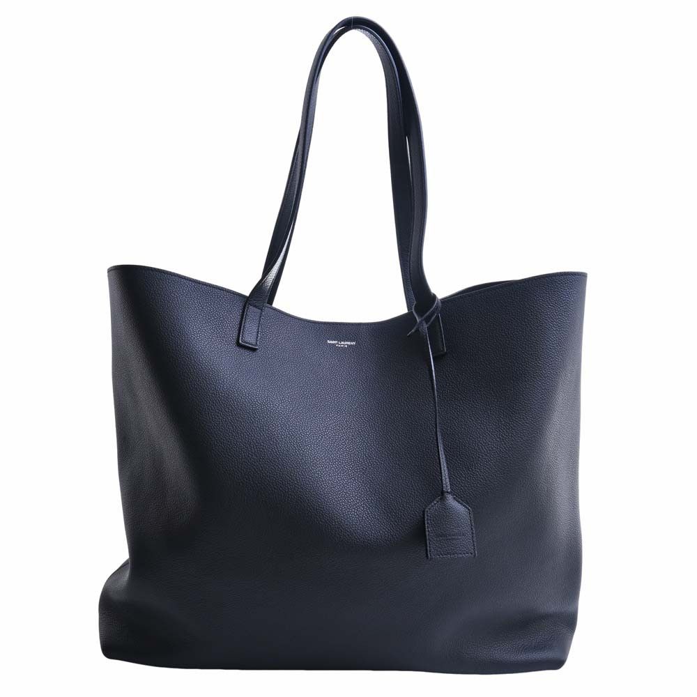 Yves Saint Laurent Leather Shopping Bag Tote Bag Black