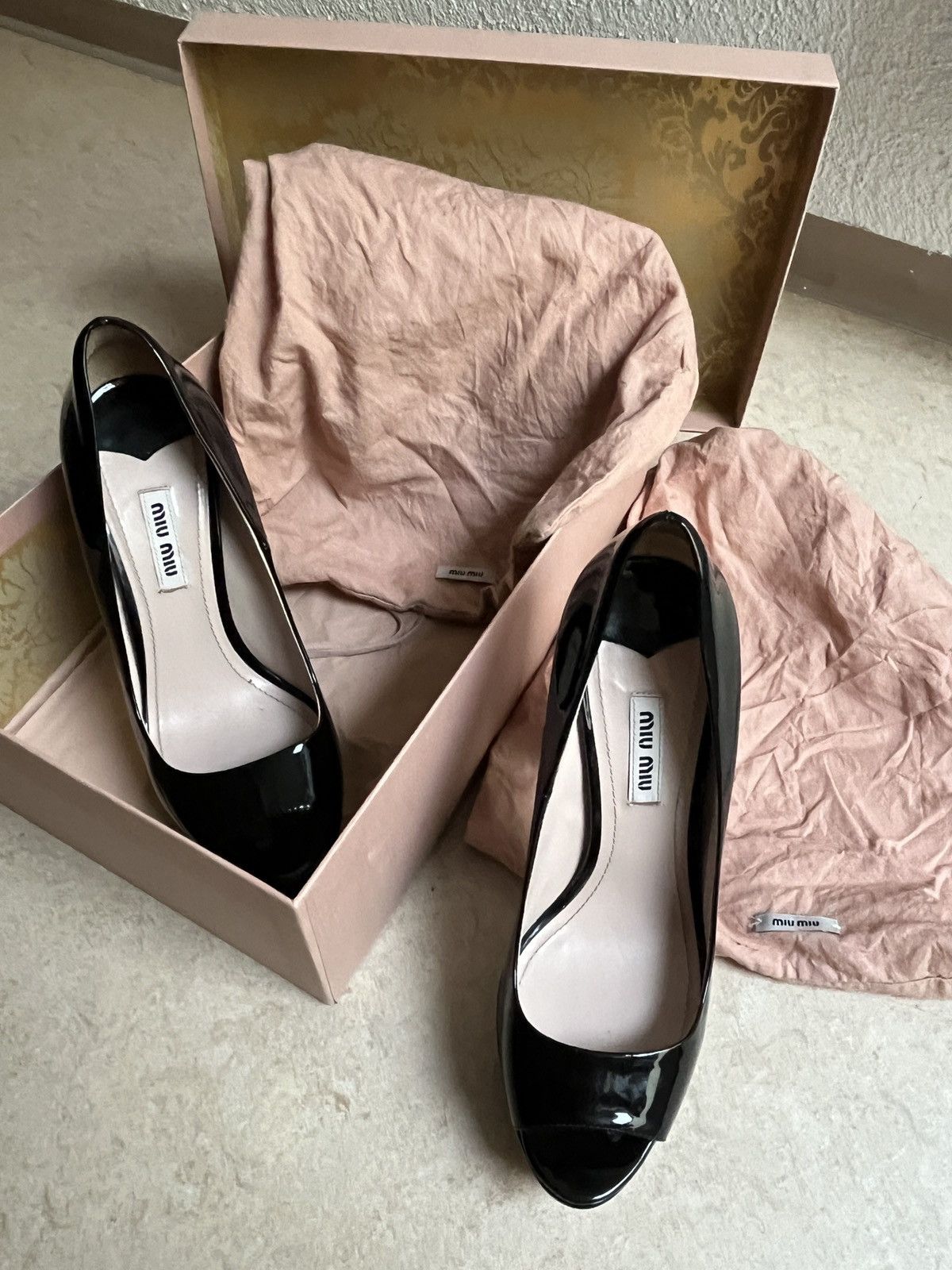 Miu Miu Miu Miu peeptoes Size US 7 / IT 37 - 4 Thumbnail