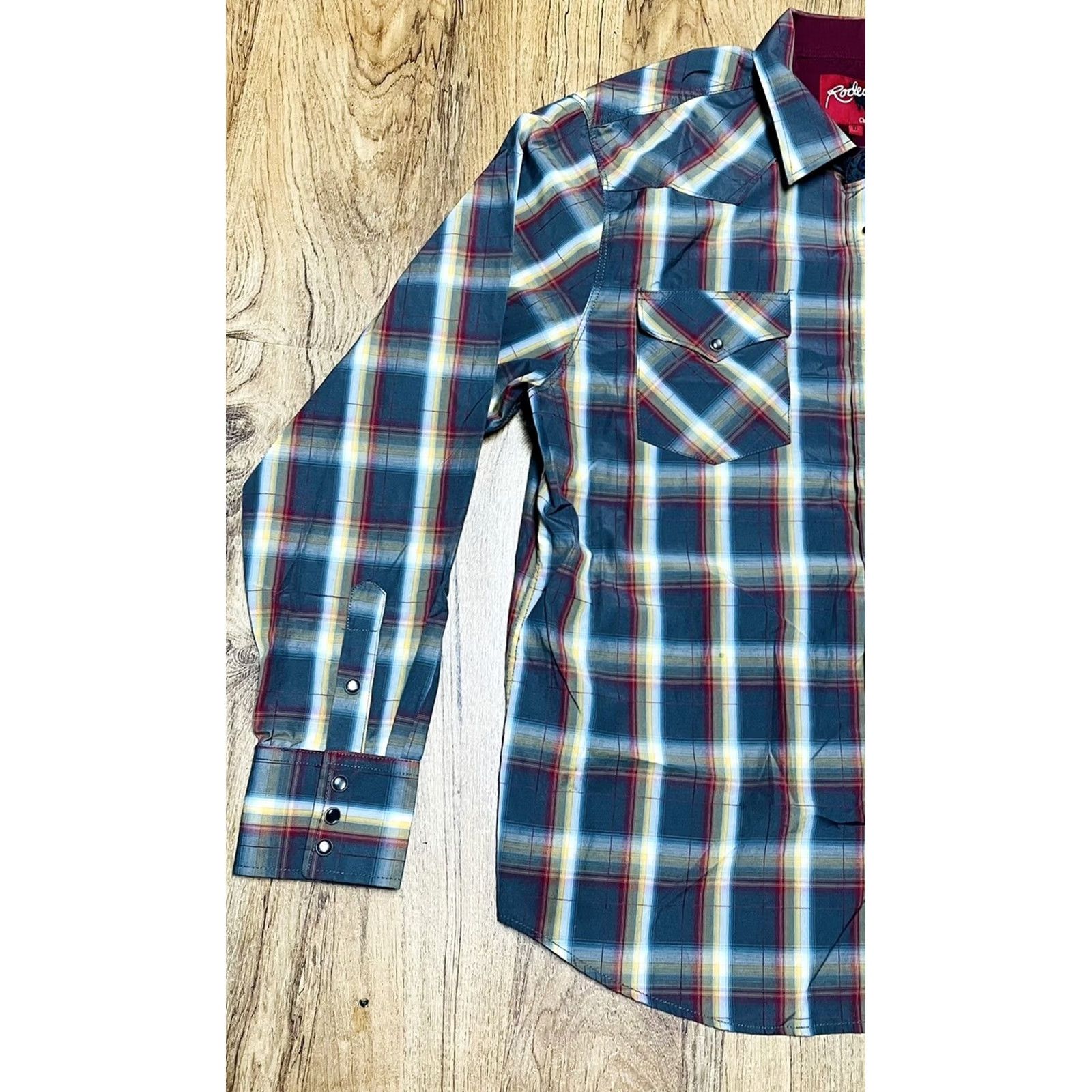 Vintage VINTAGE Rodeo Button-Up Plaid Shirt XL Mens Long Sleeve Western Wear Size US XL / EU 56 / 4 - 3 Thumbnail