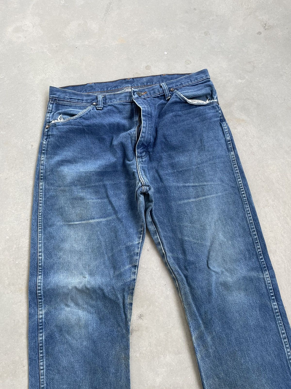 Vintage × Wrangler VINTAGE WRANGLER DISTRESSED DENIM PANT Size US 31 - 2 Thumbnail