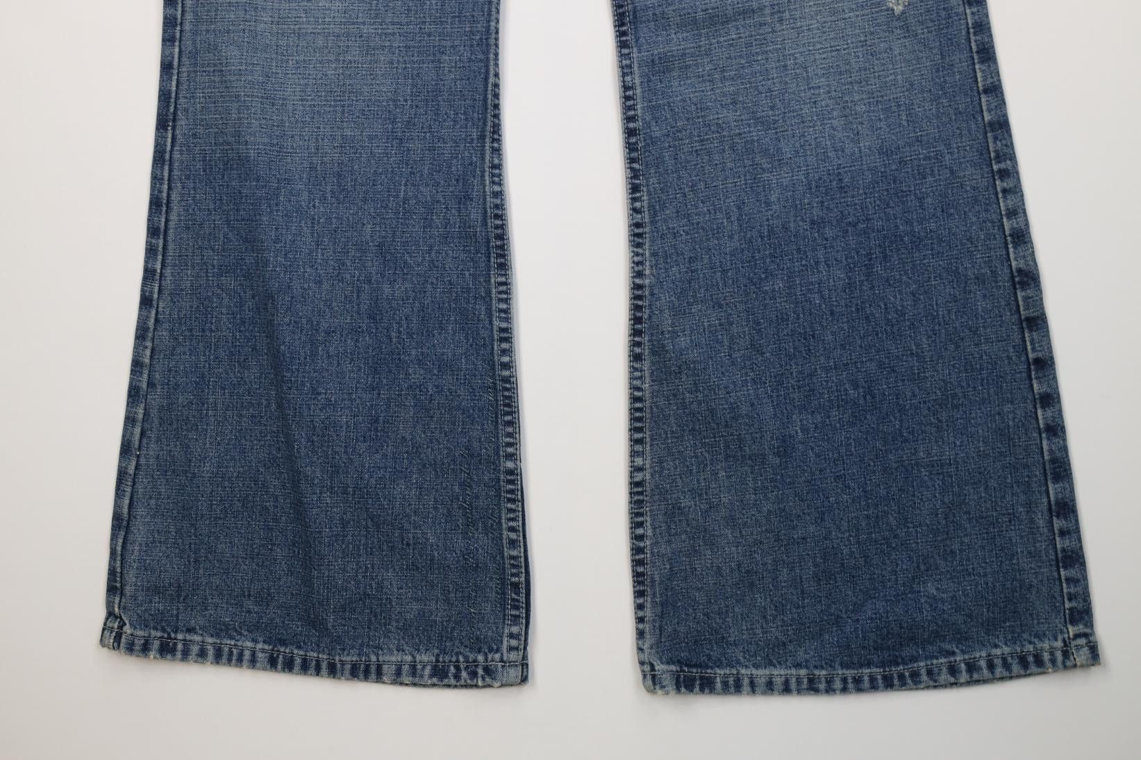 Vintage Deadstock Vintage Y2K 2005 Mossimo Flower Wide Leg Jeans Size 36" / US 14 / IT 50 - 4 Thumbnail