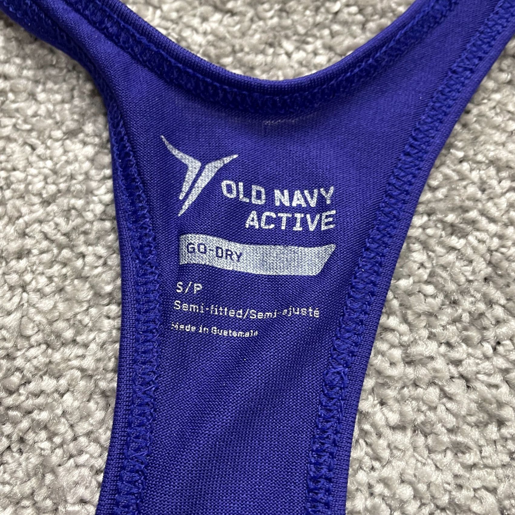 Old Navy Old Navy Active Go Dry Womens Tank Top Small Blue Racer Back Sports Graphic Size S / US 4 / IT 40 - 5 Thumbnail