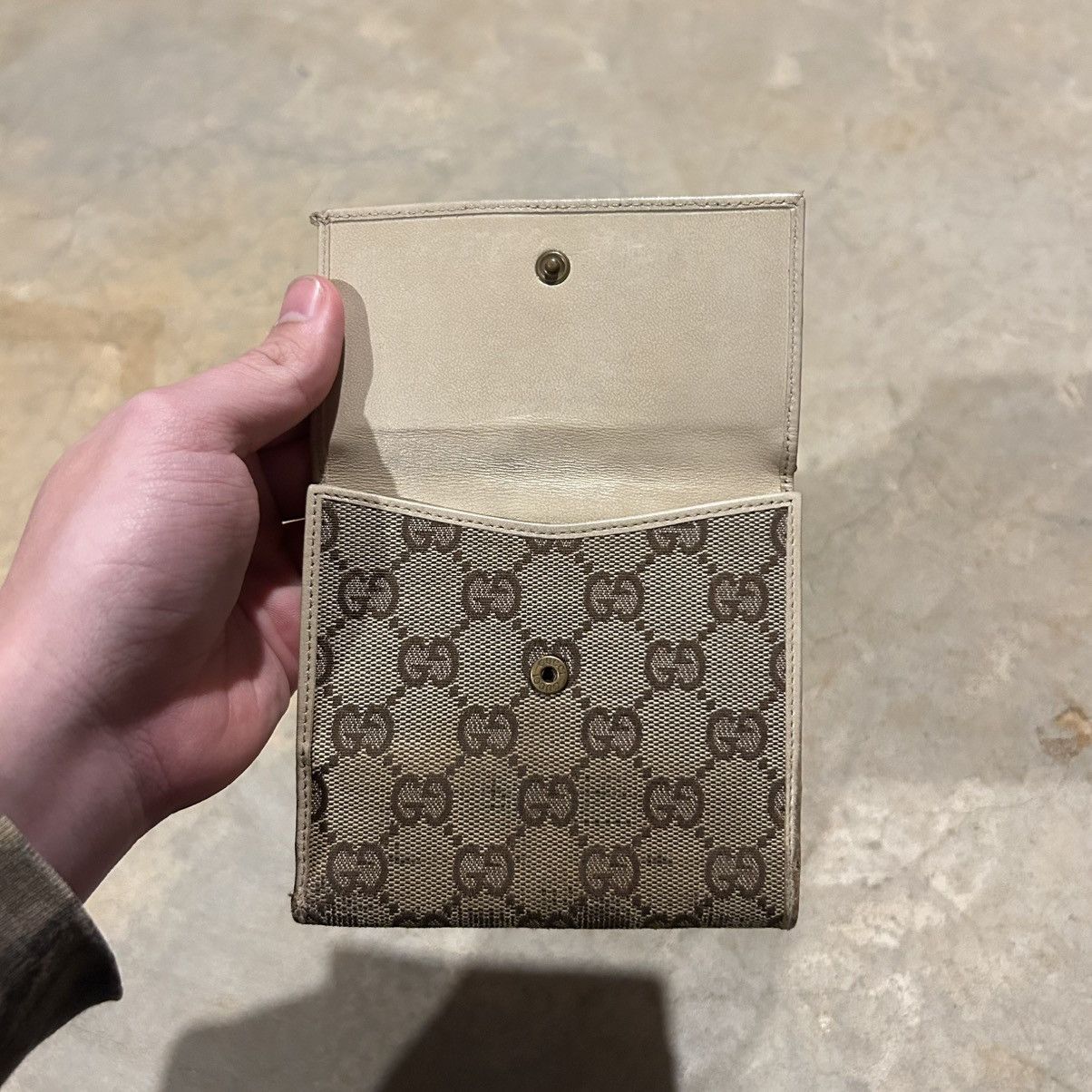 Designer × Gucci × Vintage Vintage Gucci GG Monogram Canvas Compact Wallet Rare Size ONE SIZE - 12 Thumbnail