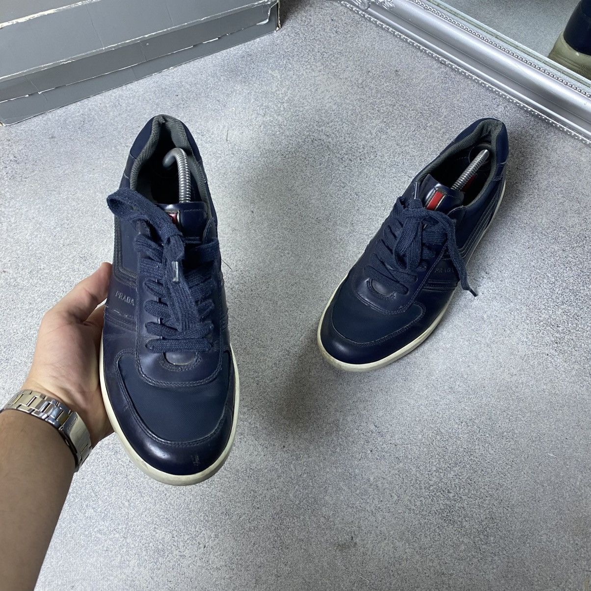 Prada PRADA Sneakers Leather Shoes Blue Size 7 Size US 7 / EU 40 - 2 Thumbnail