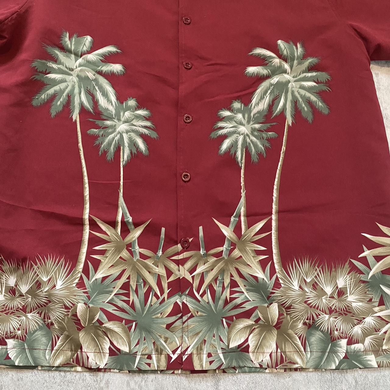 Other Red Hawaiian button-up shirt with palm Size US XL / EU 56 / 4 - 3 Thumbnail