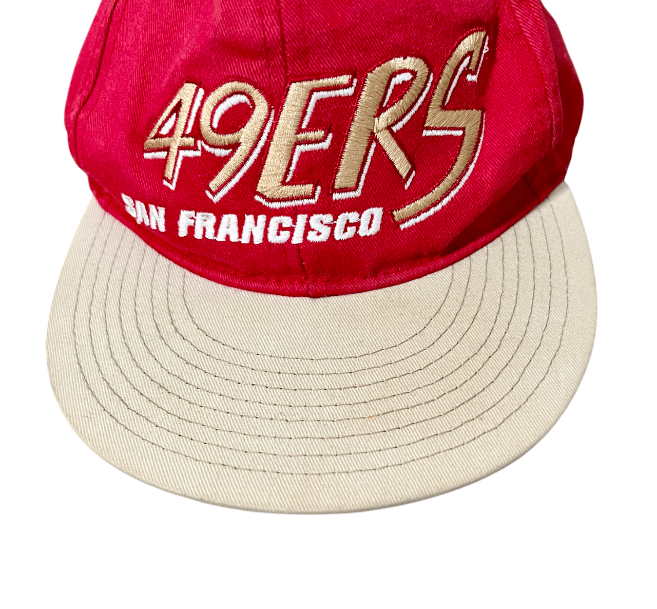 NFL San Francisco 49ers NFL Red & Gold Vintage 90s Snapback Hat Size ONE SIZE - 5 Thumbnail