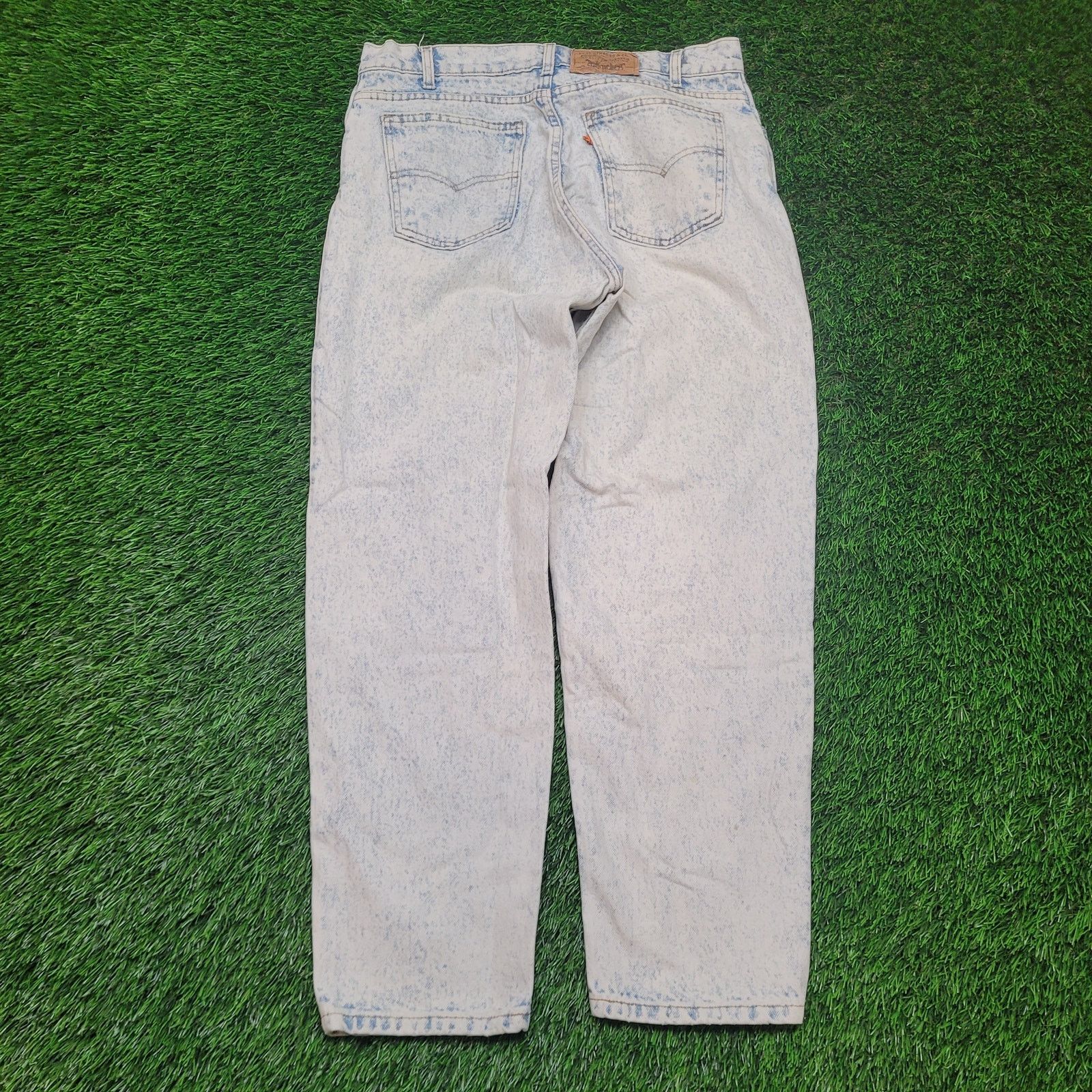 Levi's VTG 80s Orange Tab Levis 550 Acid Wash Jeans 36x30 Baggy Size US 36 / EU 52 - 7 Thumbnail