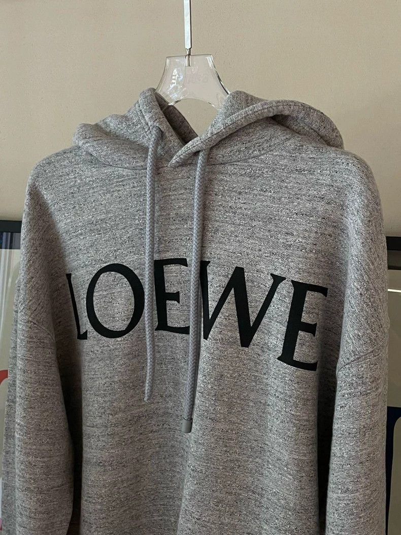 Loewe LOEWE Carbon gray letter logo hoodie Size XS / US 0-2 / IT 36-38 - 3 Thumbnail