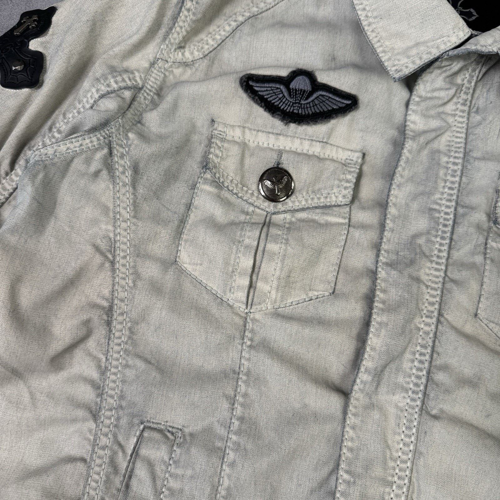 Vintage Roberto Geissini Men Jacket Size M Biker Size US M / EU 48-50 / 2 - 12 Thumbnail