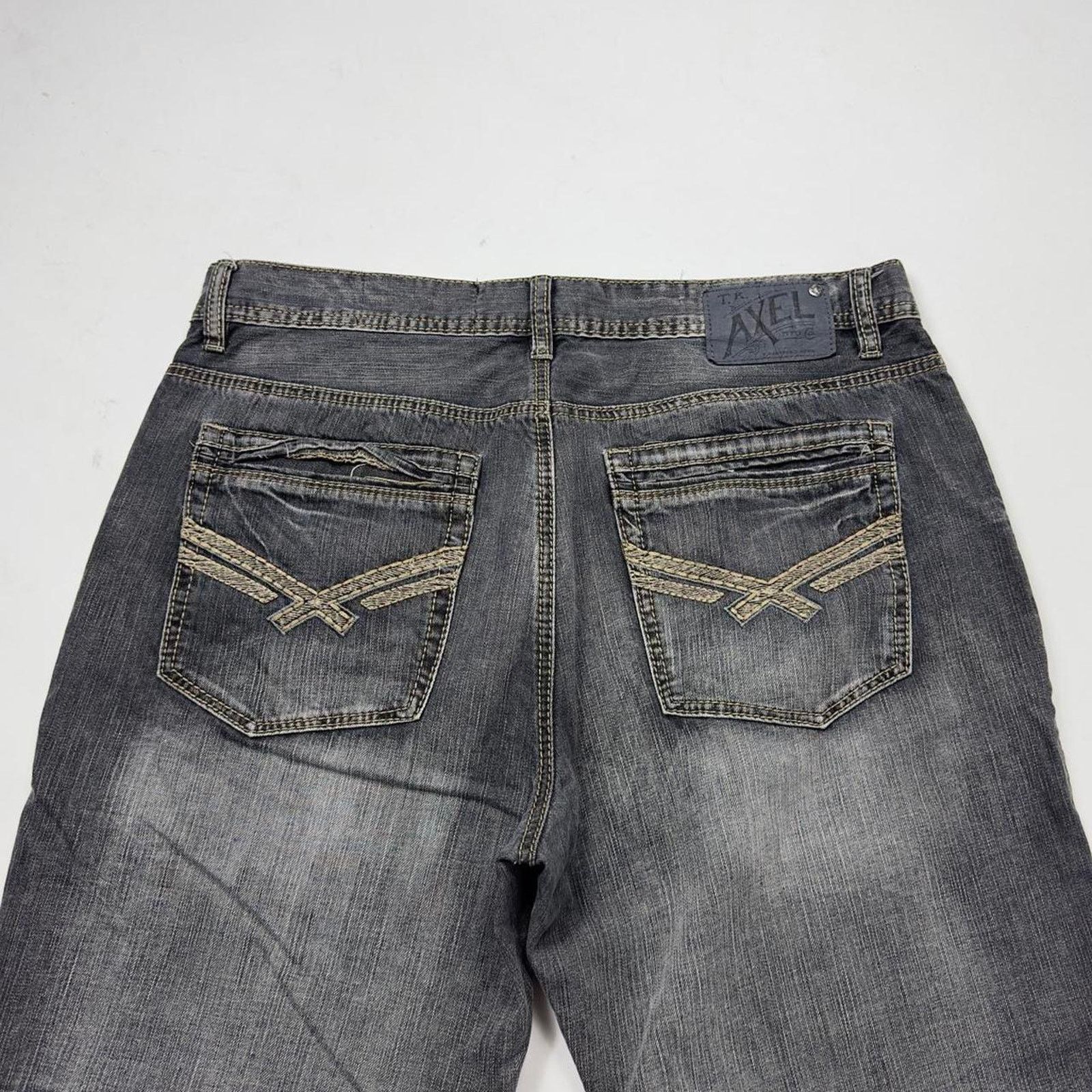 Affliction × StraightFaded Y2K Affliction wide-leg Grunge Faded Denim Streetwear pants Size US 36 / EU 52 - 3 Thumbnail