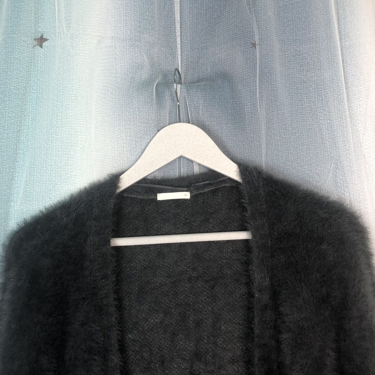 Aran Isles Knitwear × GU × Japanese Brand GU Grey Shag Shaggy Fur Mohair Cardigan #899 Size M / US 6-8 / IT 42-44 - 4 Thumbnail