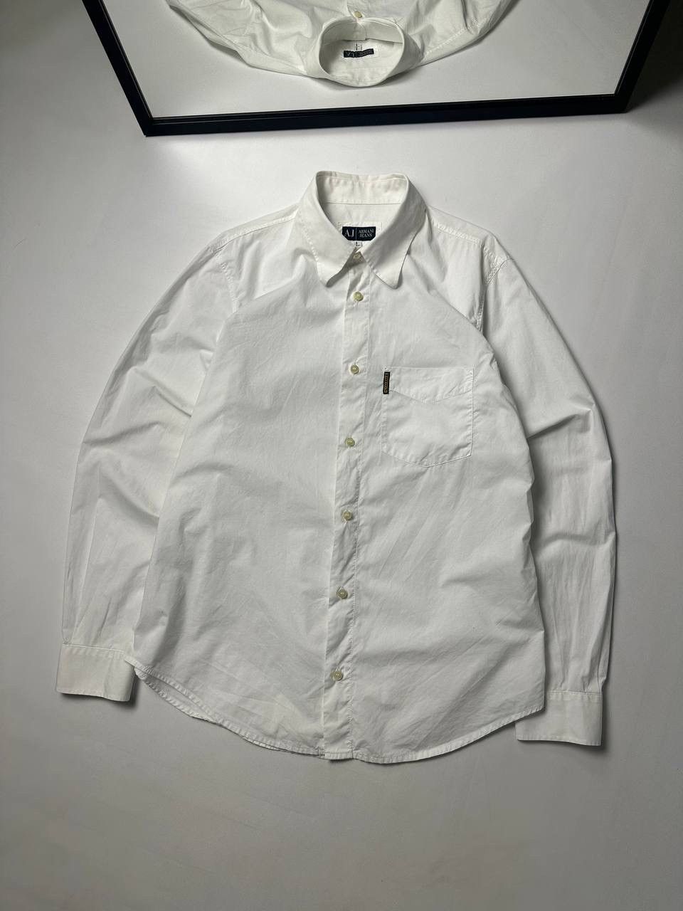 Armani Armani Button Up Shirt AJ logo OldMoney Style Classic Luxury Size US L / EU 52-54 / 3 - 1 Thumbnail