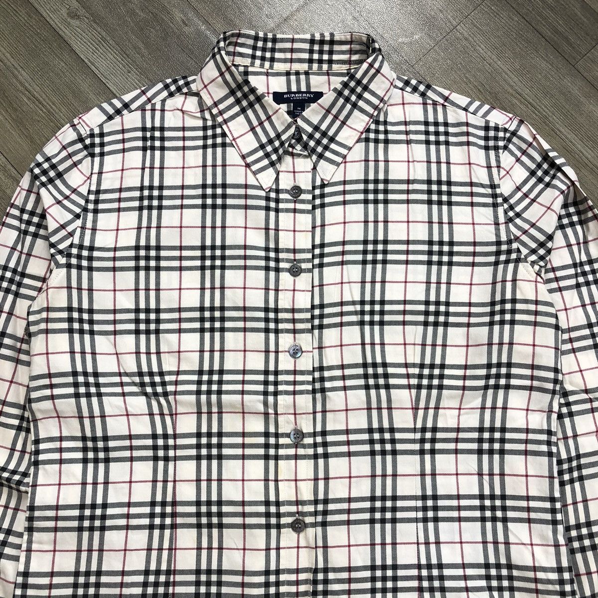 Burberry × Japanese Brand × Vintage Burberry London Nova Check Button Shirt Women Size M / US 6-8 / IT 42-44 - 2 Thumbnail