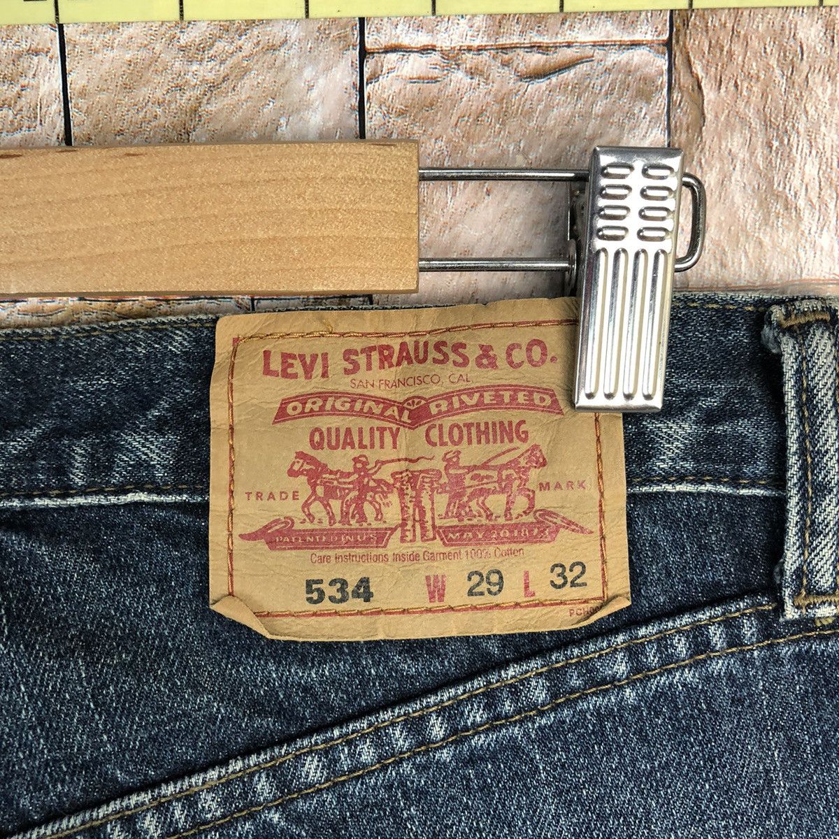 Levi's 534 Levis Blue Denim jeans Pants #7570 Size US 28 / EU 44 - 21 Thumbnail