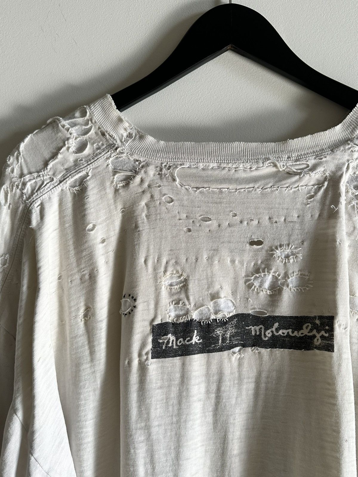 Vintage Vintage Restored Thrashed T-shirt repairs throughout Size US XL / EU 56 / 4 - 6 Thumbnail