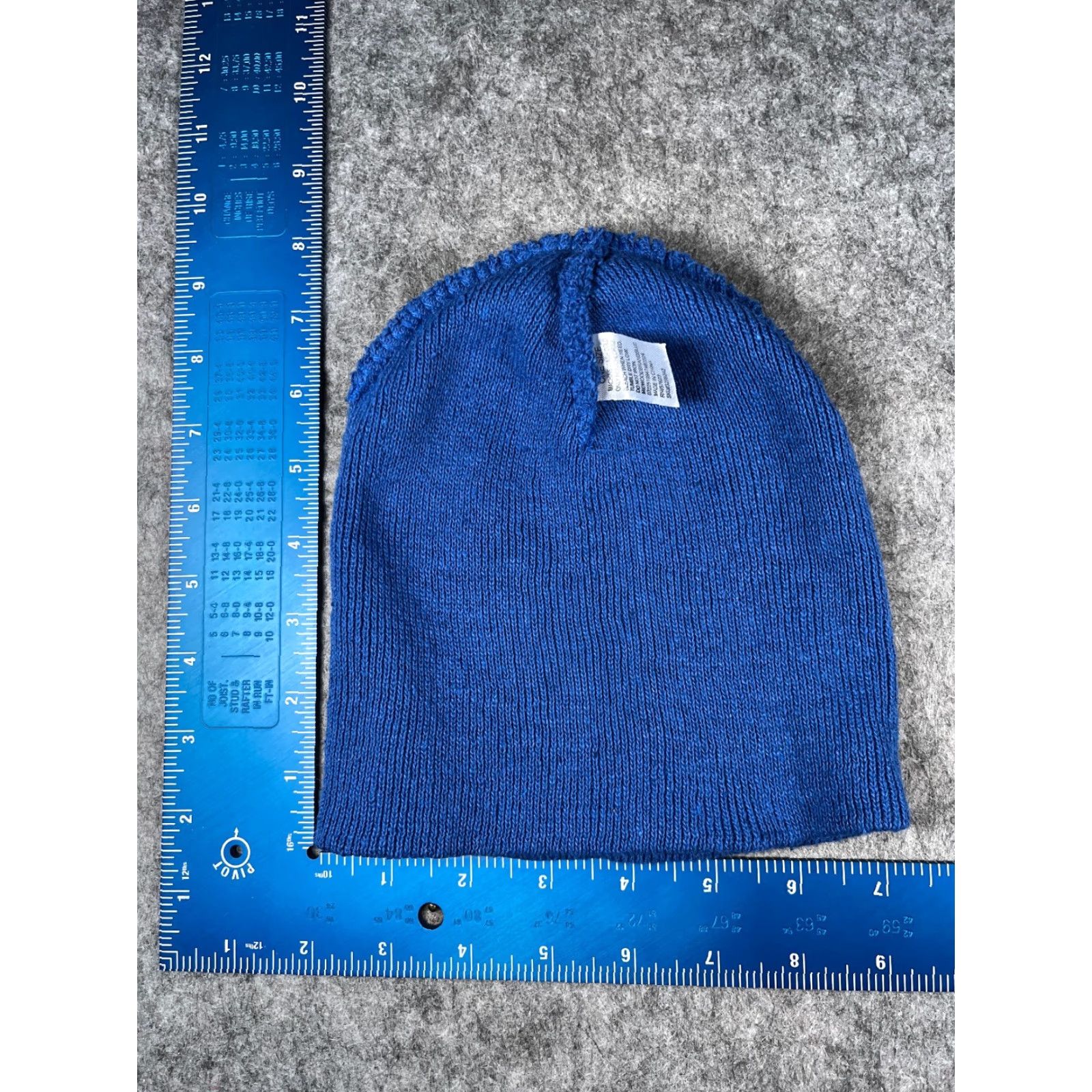 Vintage Family Dollar Beanie Toque Adult One Size Blue Knit Acrylic Snow Ski Outdoor Size ONE SIZE - 4 Thumbnail
