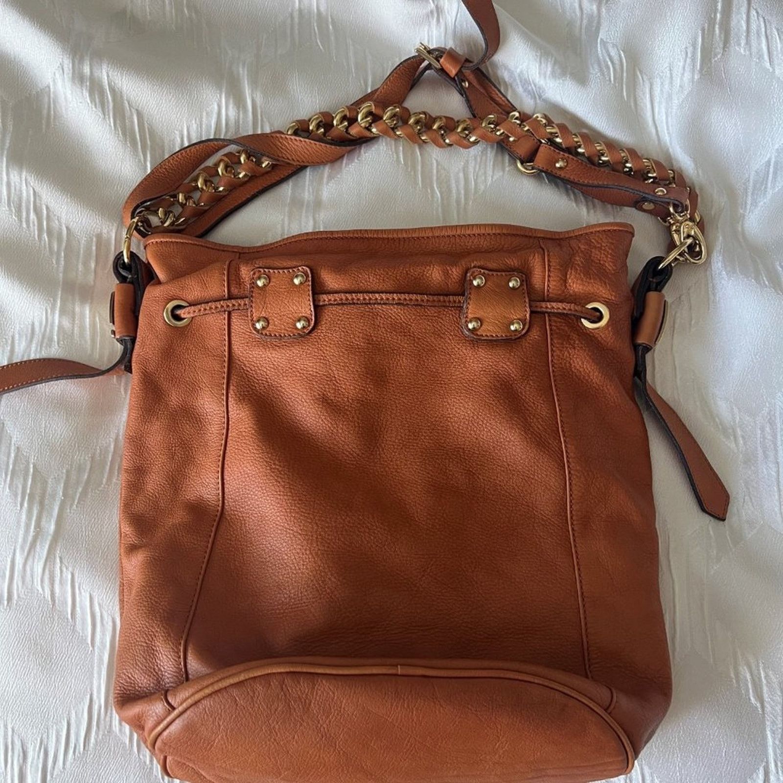 Other Made in Spain |DIMONI | Genuine Brown Leather | Bucket Bag Size ONE SIZE - 2 Thumbnail