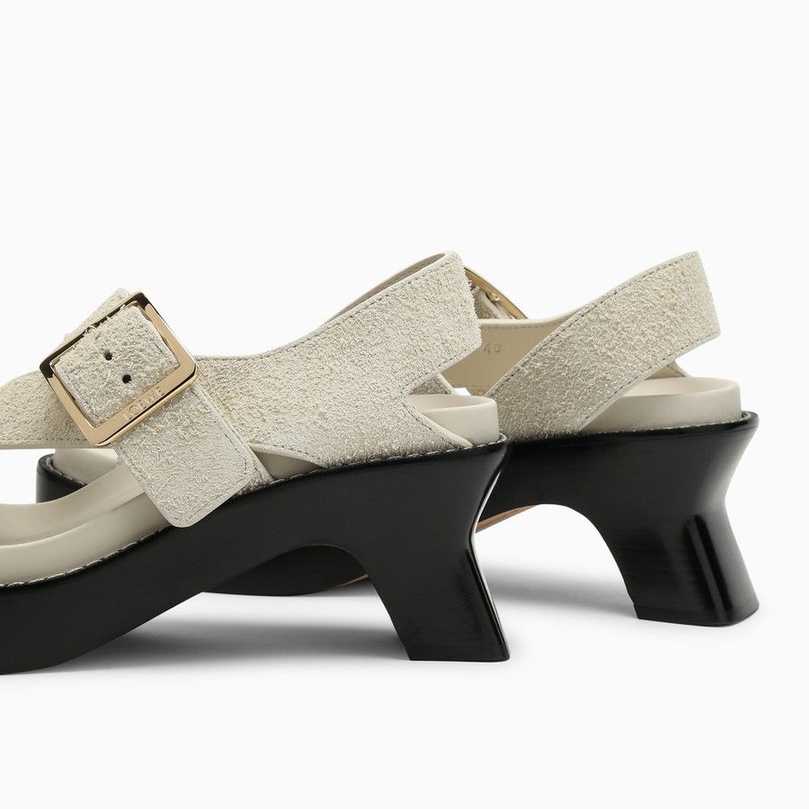 Loewe o1d2blof0824 Ease Heel Slide in Ivory Size US 6 / IT 36 - 5 Thumbnail