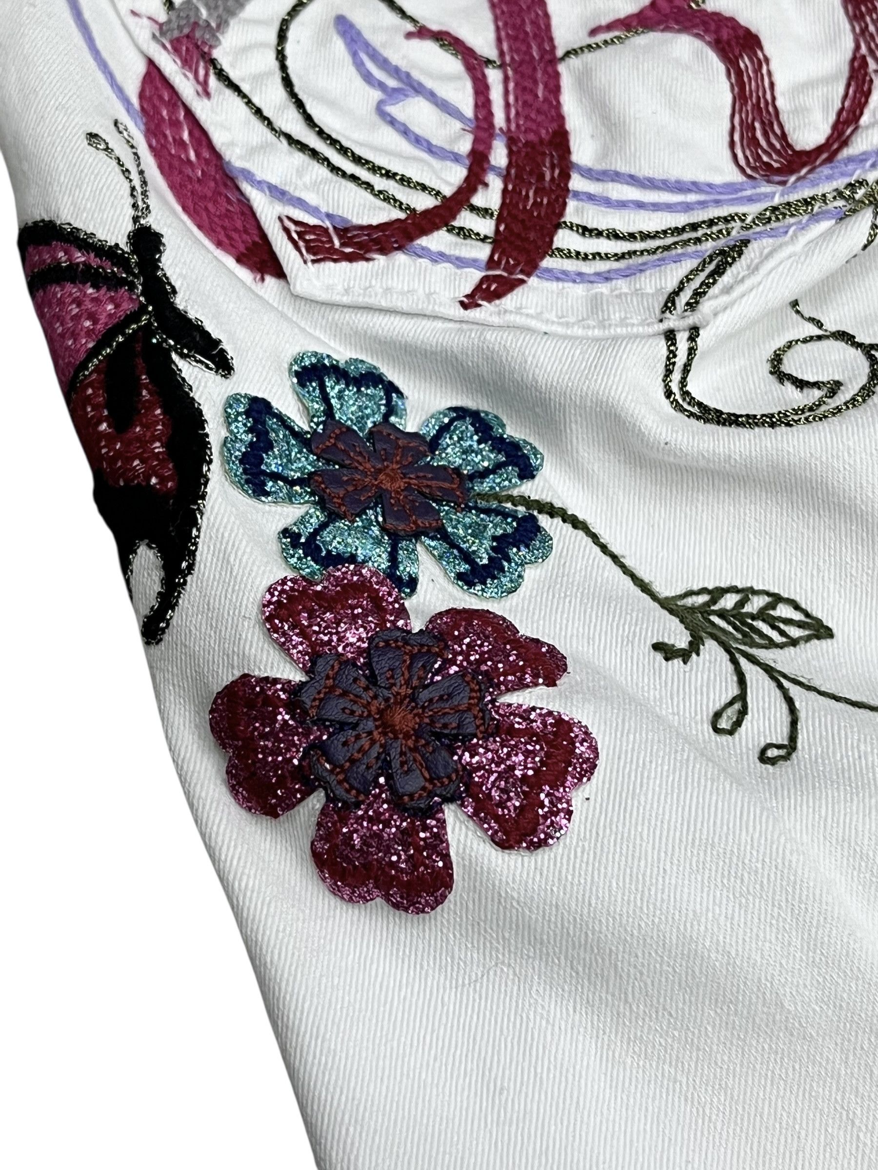 Ed Hardy 🔥RARE🔥Red Pepper x Ed Hardy Embroidered Skinny Petite 24” Size 24" / US 00 / IT 34 - 3 Thumbnail