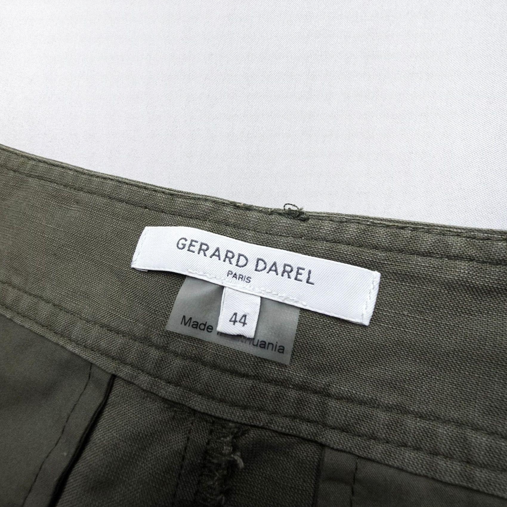 Gerard Darel Gerard Darel Wide Leg Crop Linen Lyocell Pants 12 Green High Paris Womens Size 34" / US 12 / IT 48 - 3 Thumbnail