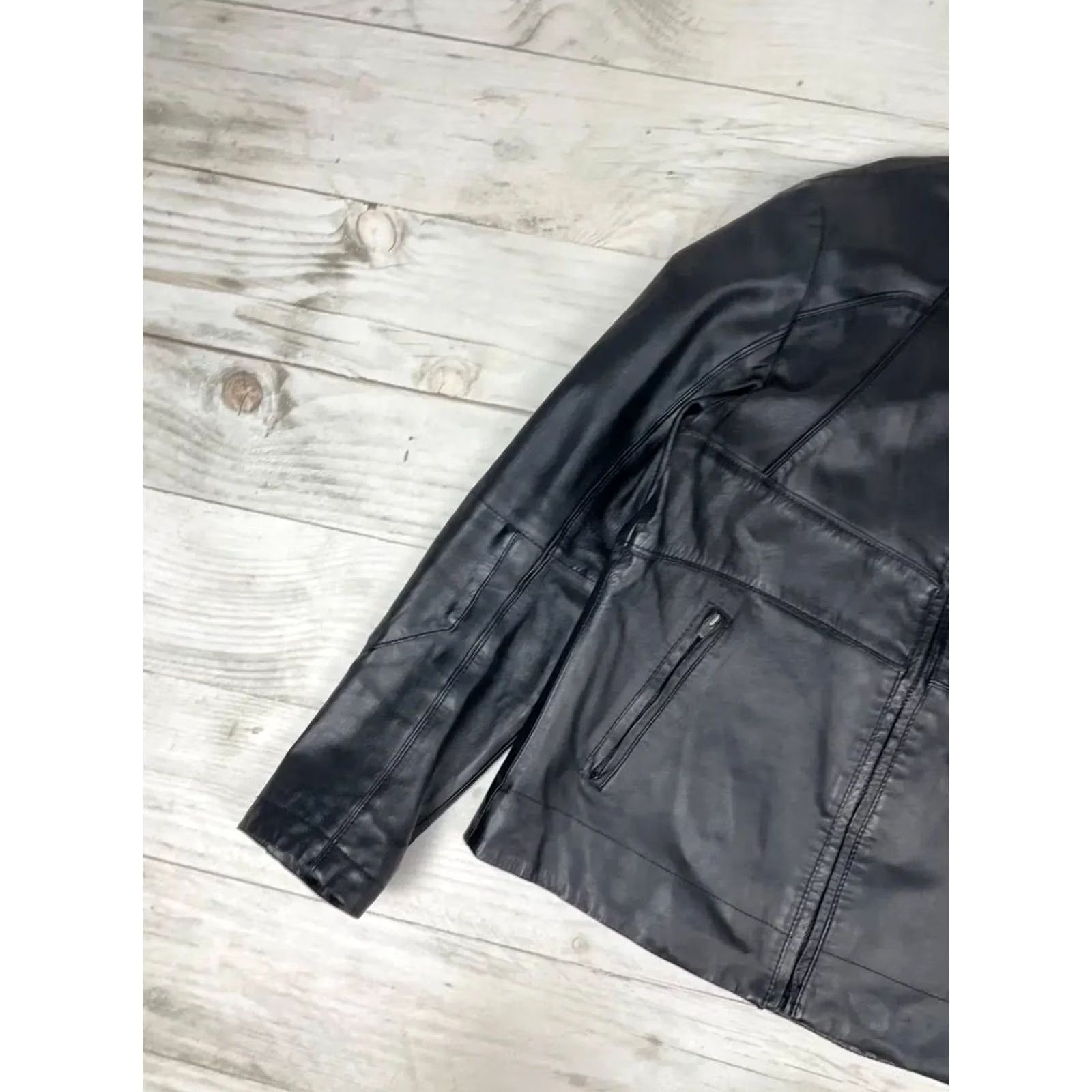 Puma PUMA Motorcycle Jacket Leather Big Logo Racing Moto Bike Y2K Men Size M Black Size US M / EU 48-50 / 2 - 6 Thumbnail
