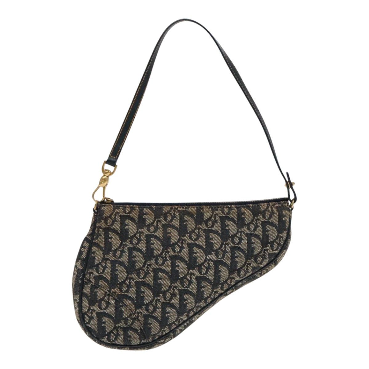 Dior Saddle Navy Canvas Handbag (Pre-Owned) Size ONE SIZE - 1 Thumbnail