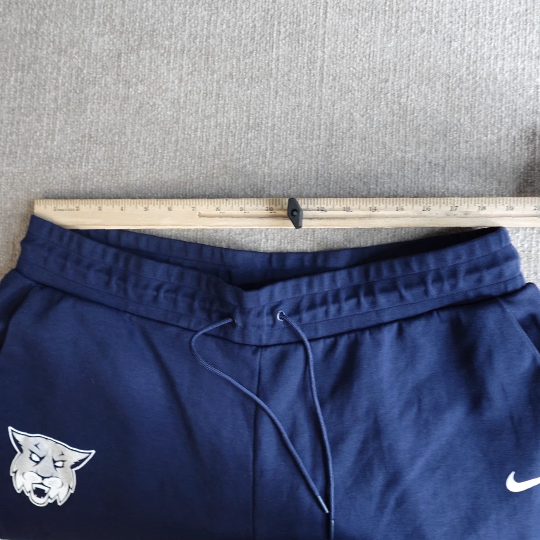 Nike Nike Mens Pants 2XL Blue Solid Jogger WCA Wildcats Drawstring Fleece Cotton Blend Activewear Casual Tapered Waist Mens Size US 39 - 5 Thumbnail