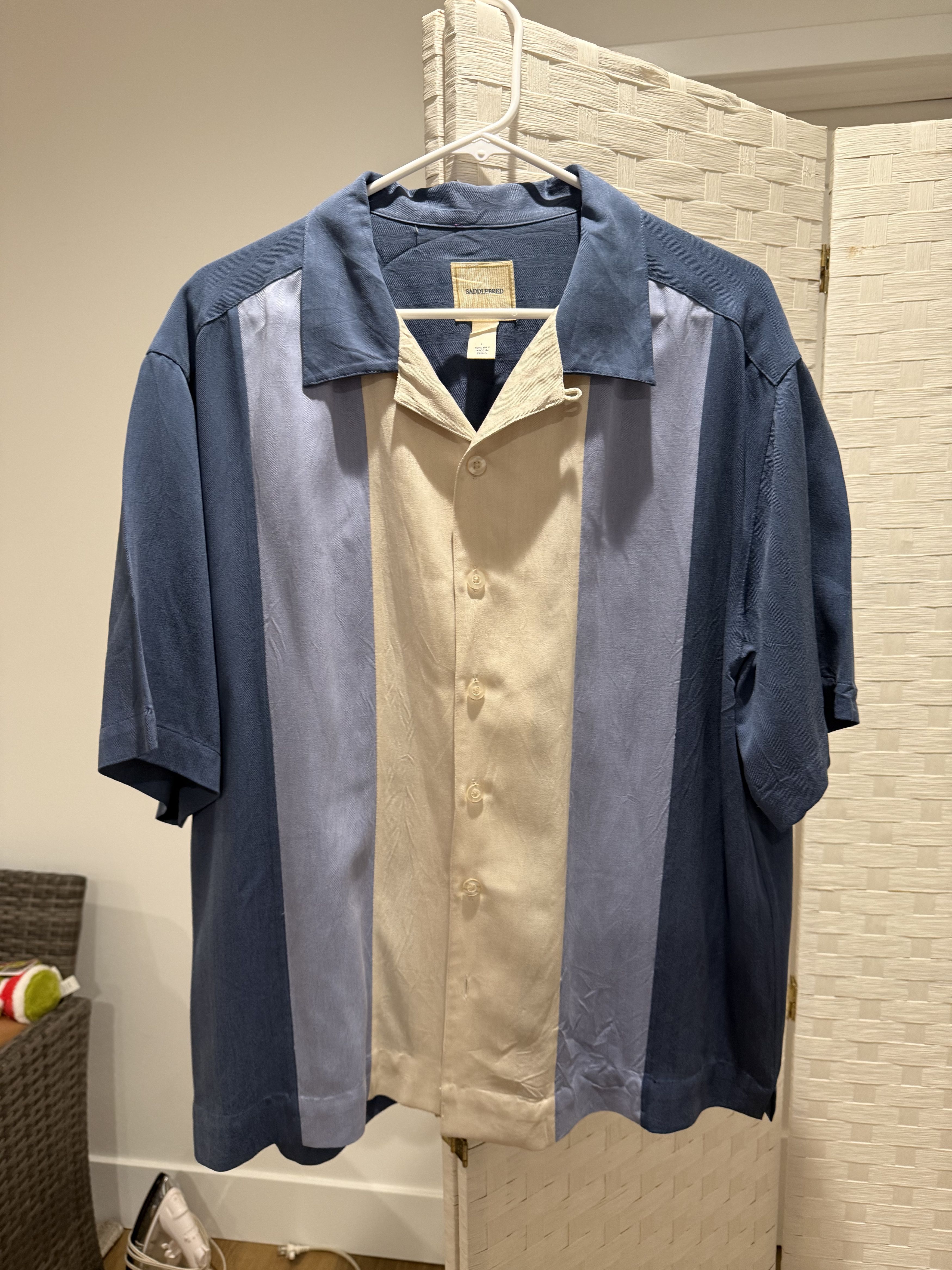 Vintage Vintage Saddlebred Silk Bowling Shirt Size US L / EU 52-54 / 3 - 1 Thumbnail