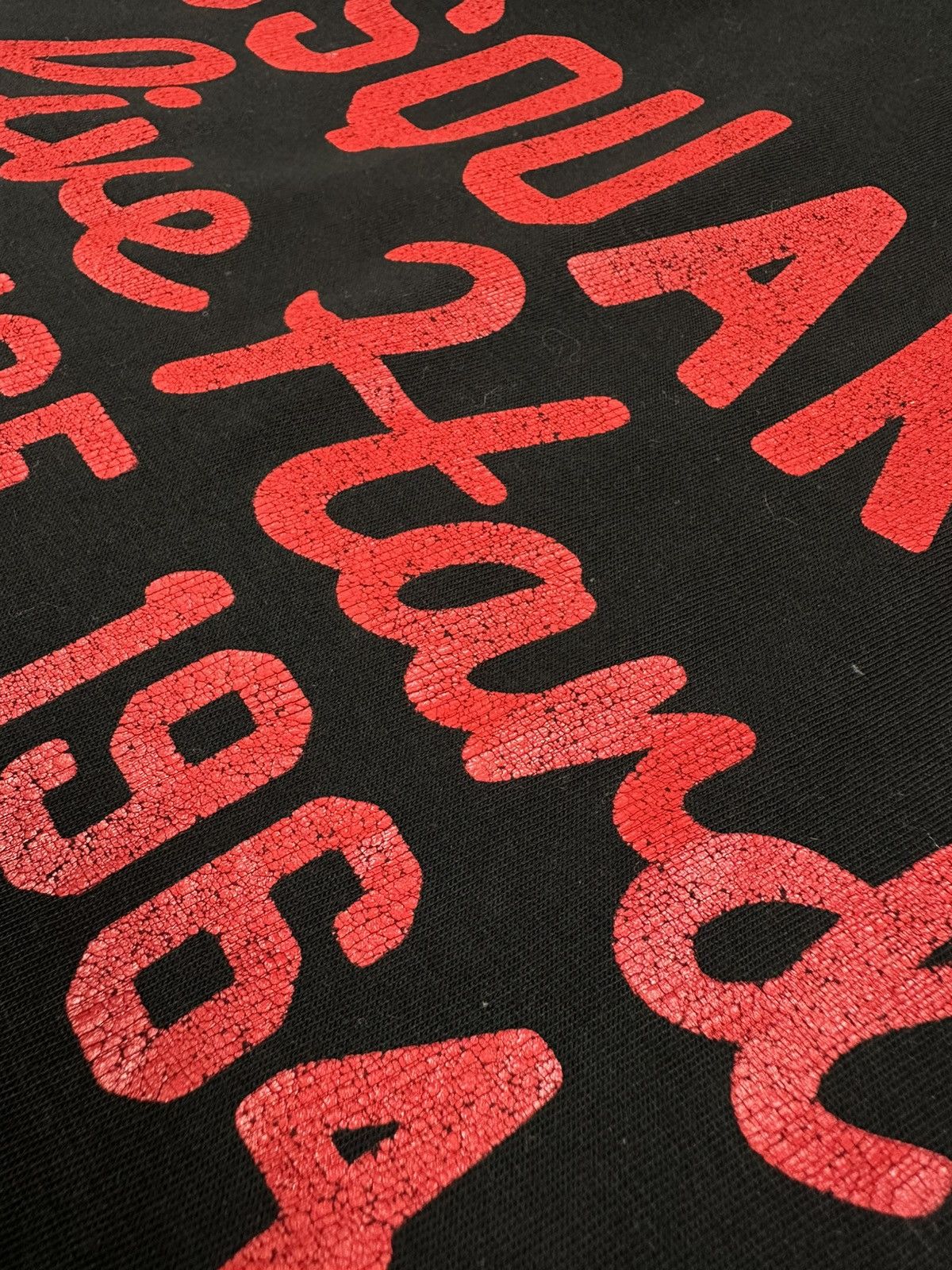 Dsquared2 Dsquared2 Big Logo Live Hard Print T-Shirt Size US XL / EU 56 / 4 - 5 Thumbnail