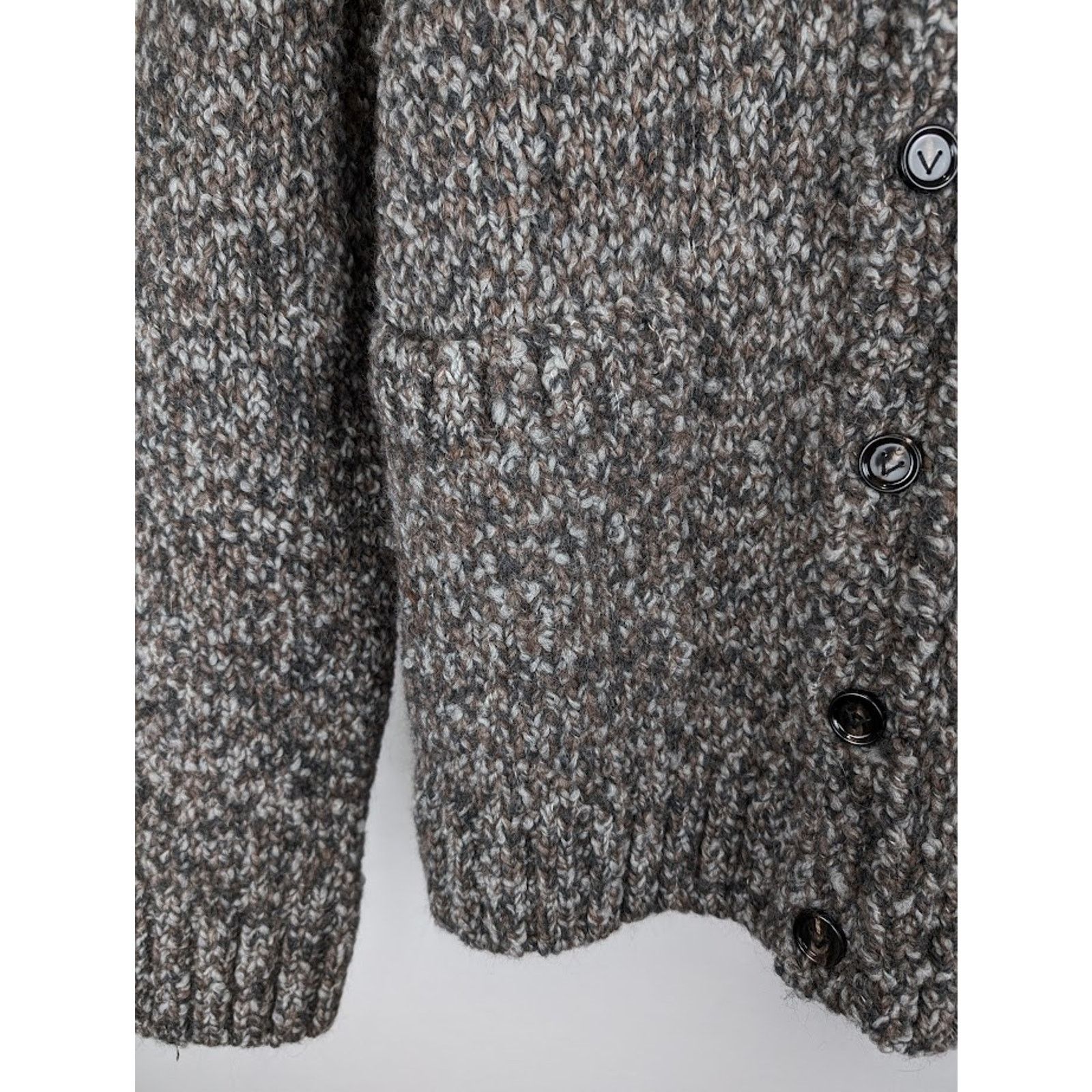 Bottega Veneta o1rshd1 Chunky Alpaca Knitwear Cardigan in Multicolor Size US S / EU 44-46 / 1 - 8 Thumbnail