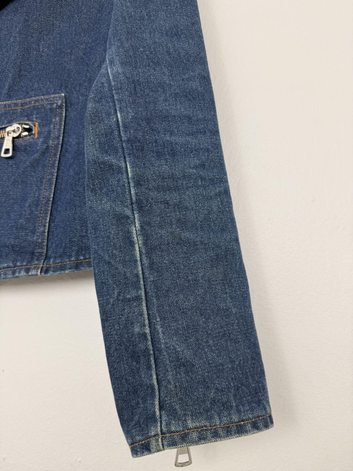 Maison Margiela Vintage Maison Margiela Denim Biker Jacket Size US XS / EU 42 / 0 - 3 Thumbnail