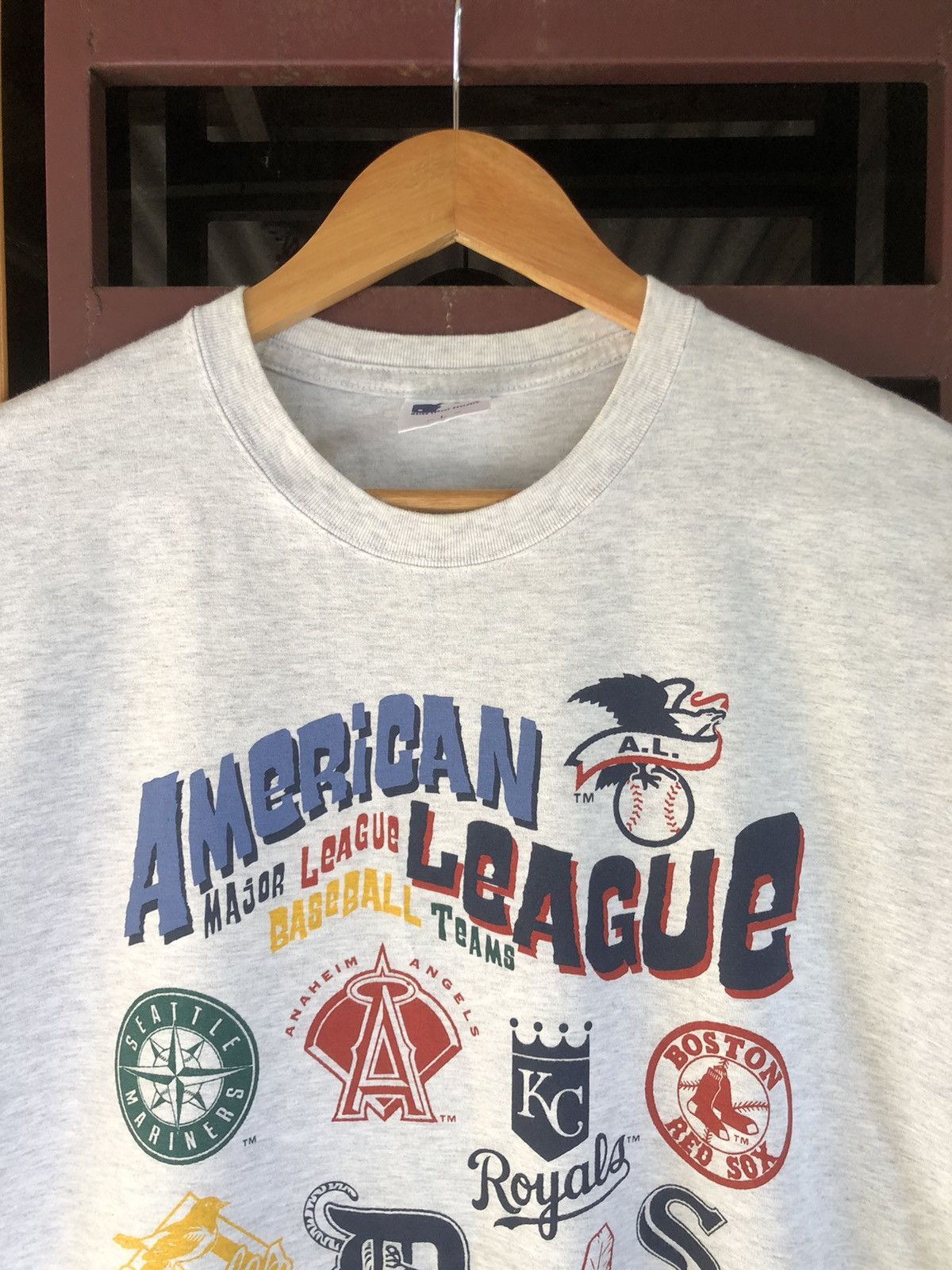 MLB 🔥Vintage Y2K🔥OVP American League MLB Teams Tshirt Size US L / EU 52-54 / 3 - 2 Thumbnail