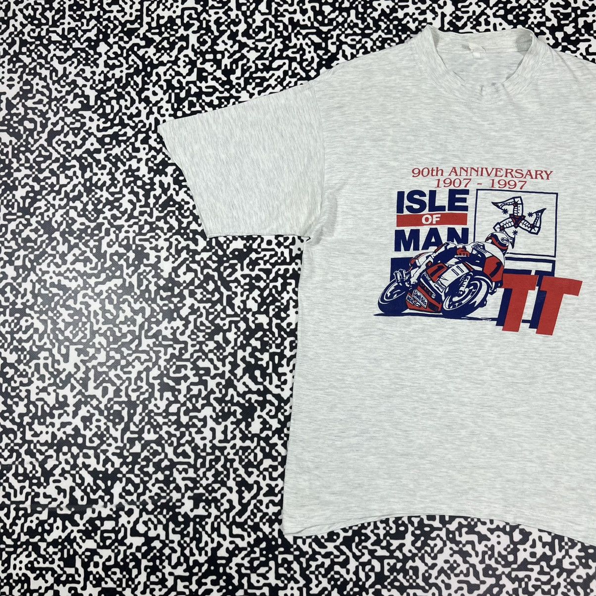 Vintage Vintage 1997 Isle Of Man TT Course Moto Racing 90s T-shirt Size US M / EU 48-50 / 2 - 3 Thumbnail